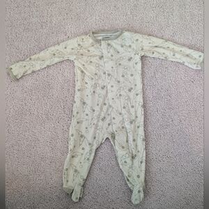 Magnetic Me Baby Footie Pajamas 0-3 Months Peas In A Pod Mittens Sleepwear